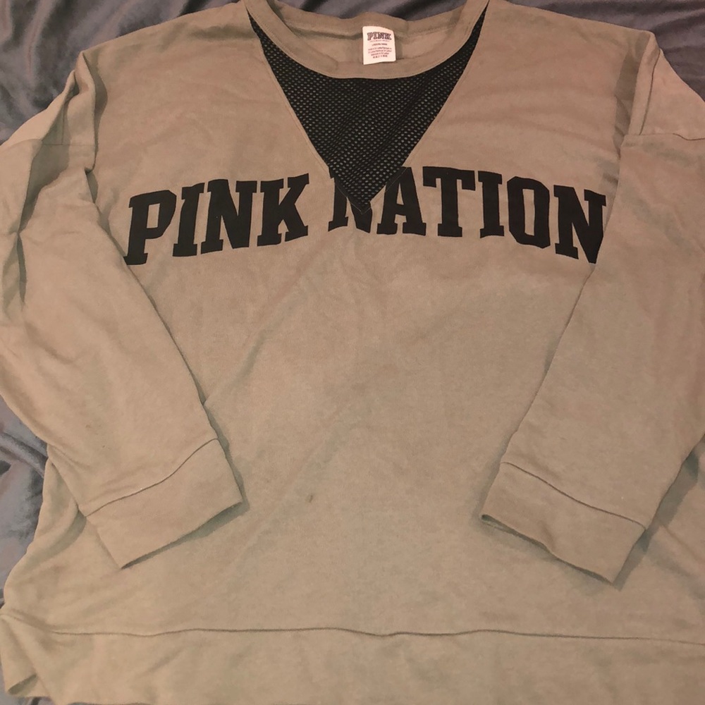 Mesh Crew Sweater